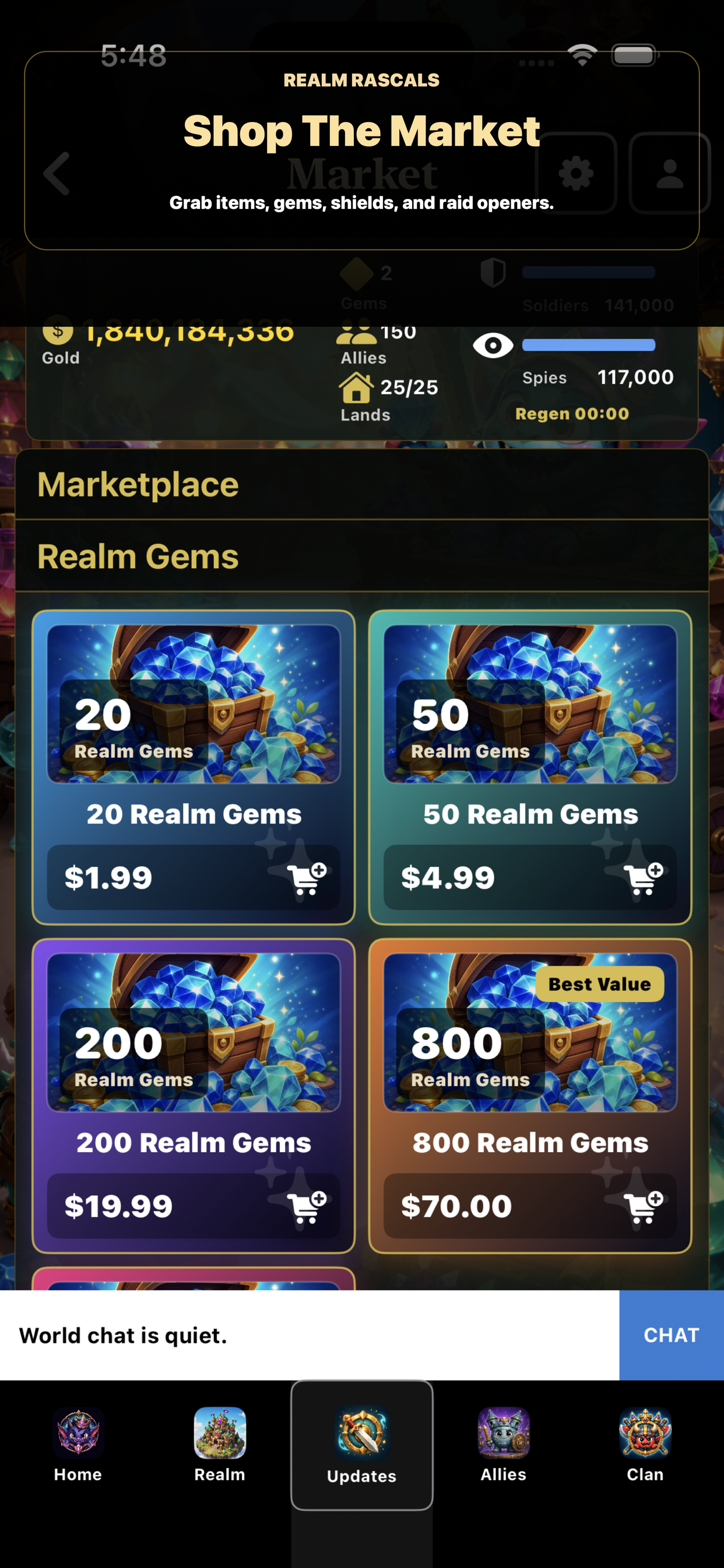 Realm Rascals market